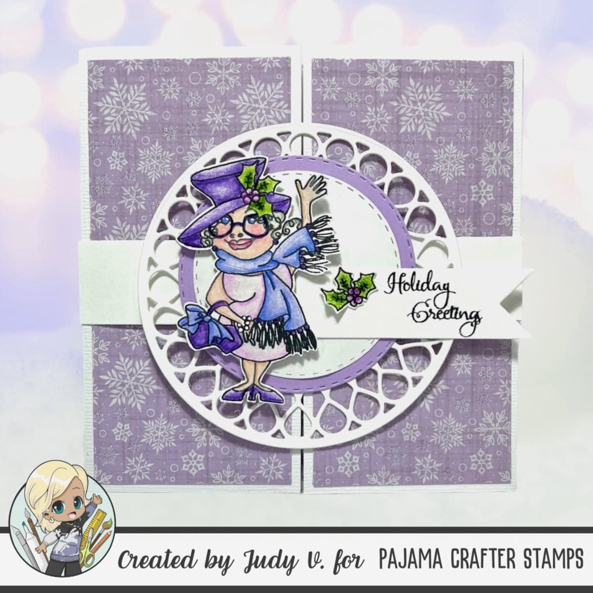 Two Snow Ladies Stamps