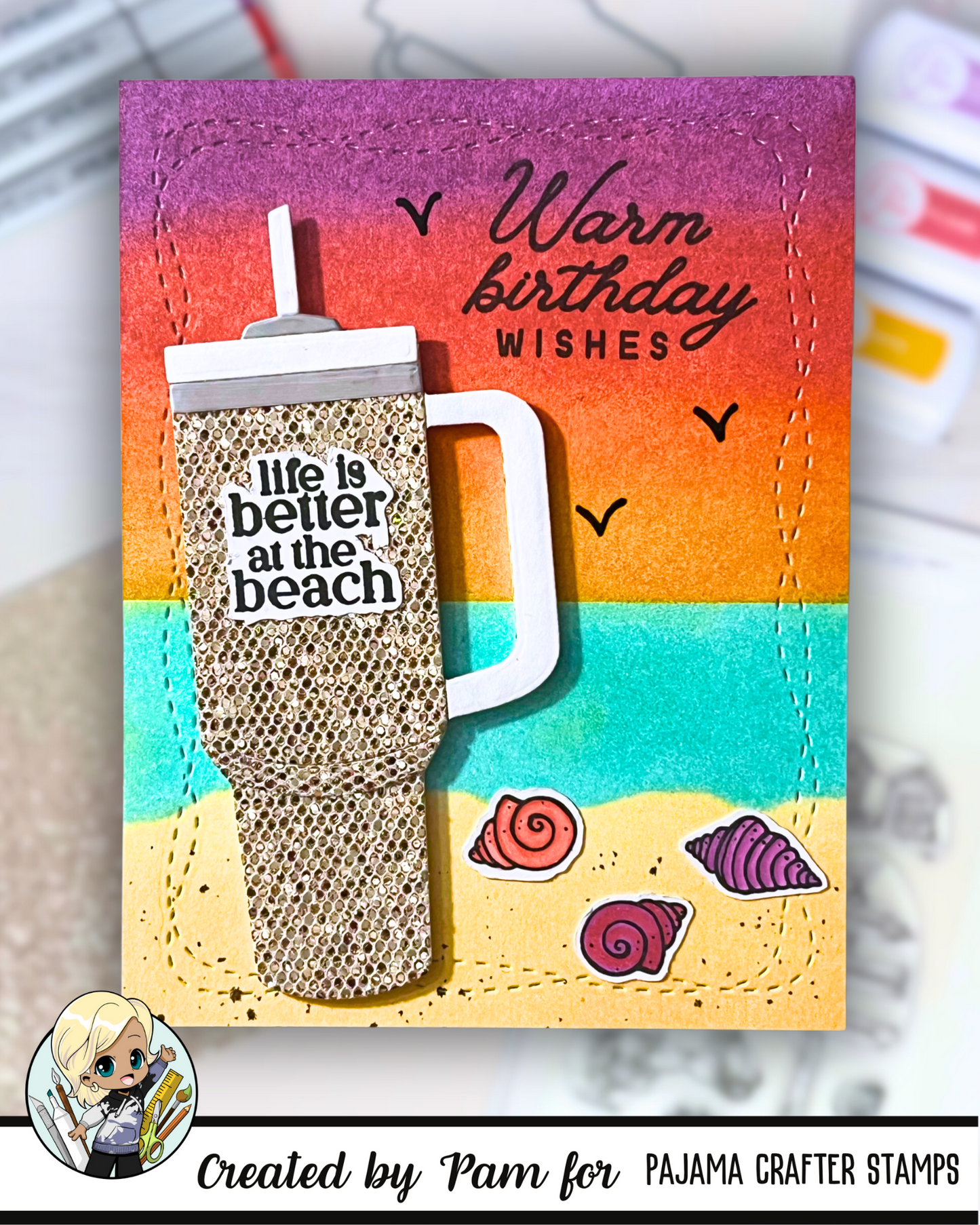Beach Huts Stamps
