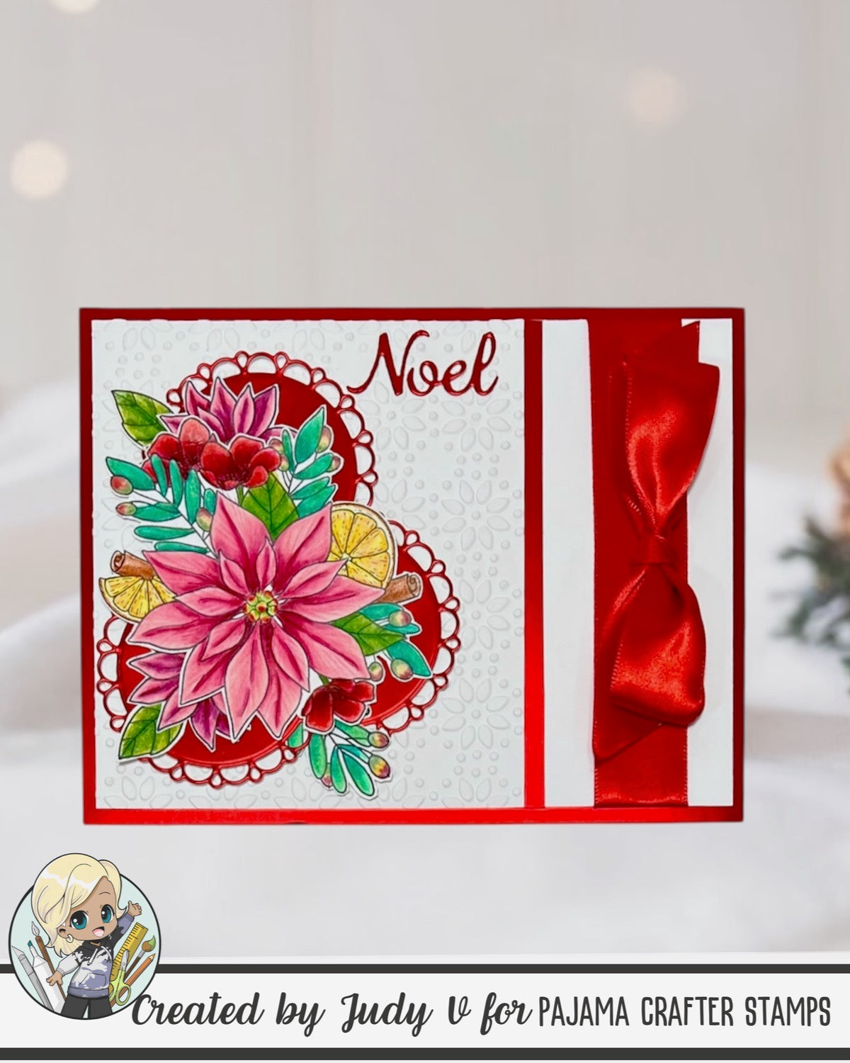 Citrus & Scarlet Blooms Stamps