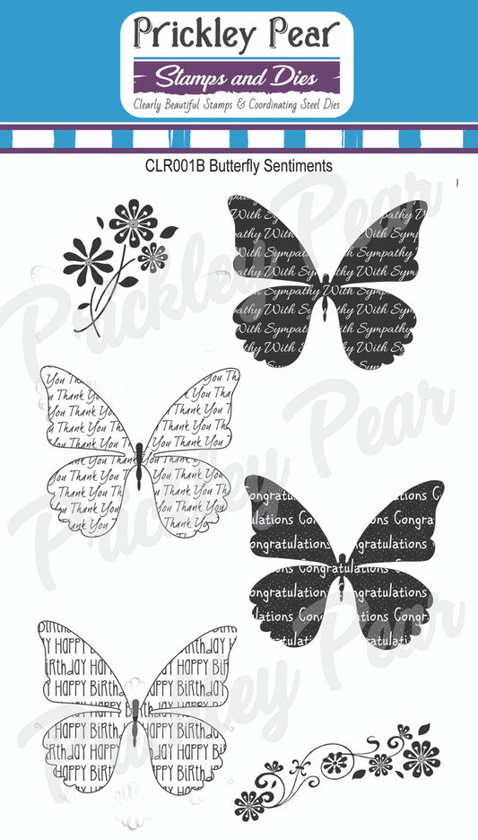 Stamps - Butterfly Sentiments - CLR001B
