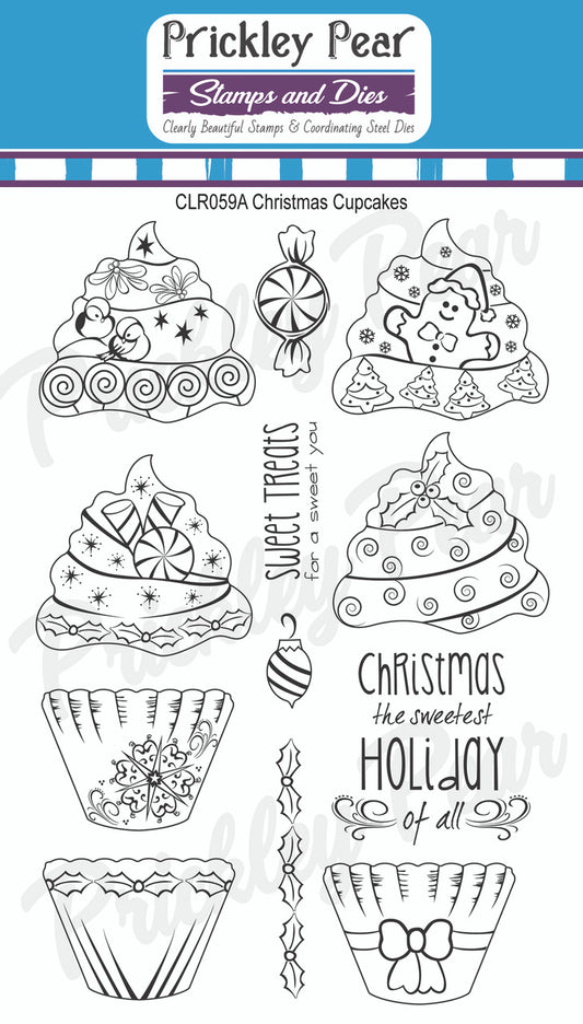 Stamps - Christmas Cupcakes - CLR059A