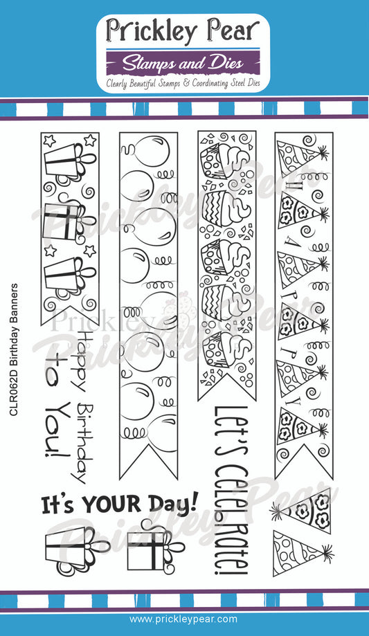 Stamps - Birthday Banners - CLR062D