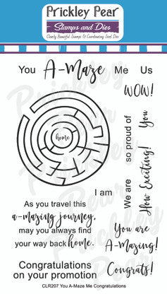 You A-Maze Me Congratulations Stamps