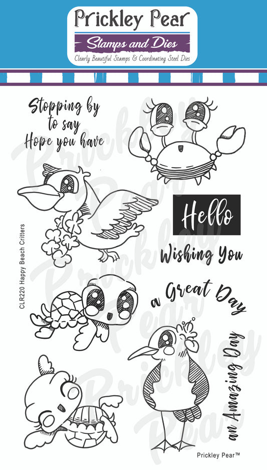 Stamps - Happy Beach Critters - CLR220