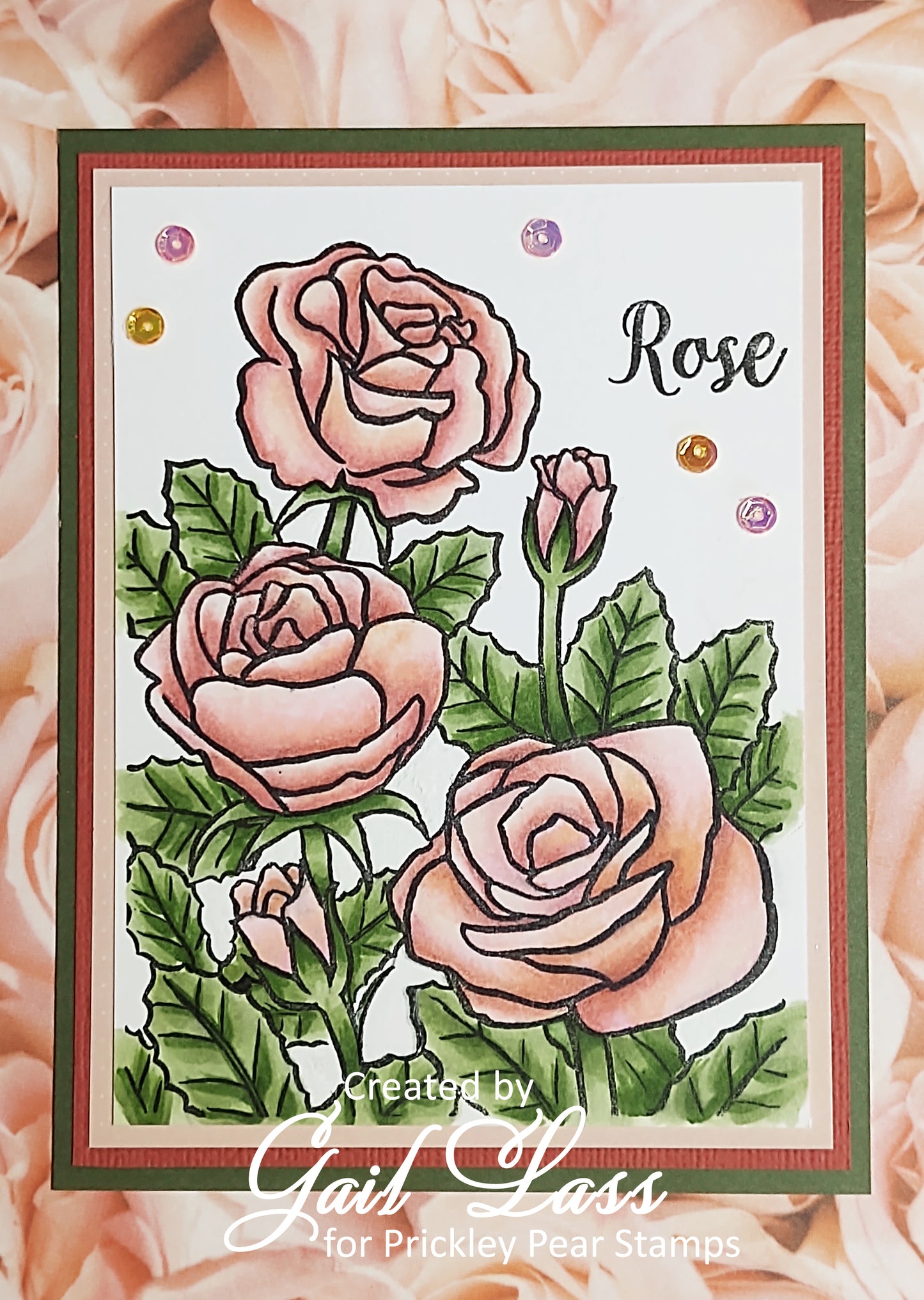 Sketched Florals - Rose Stamps