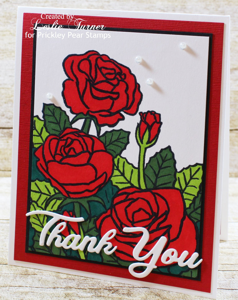 Sketched Florals - Rose Stamps