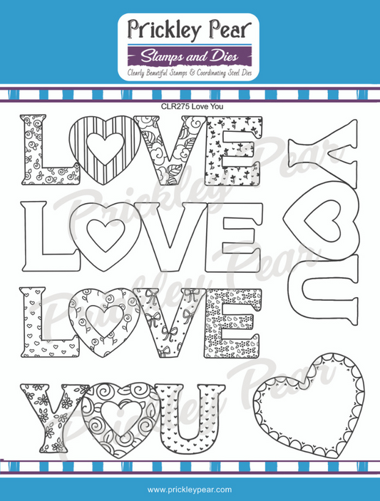 Stamps - LOVE YOU - CLR275