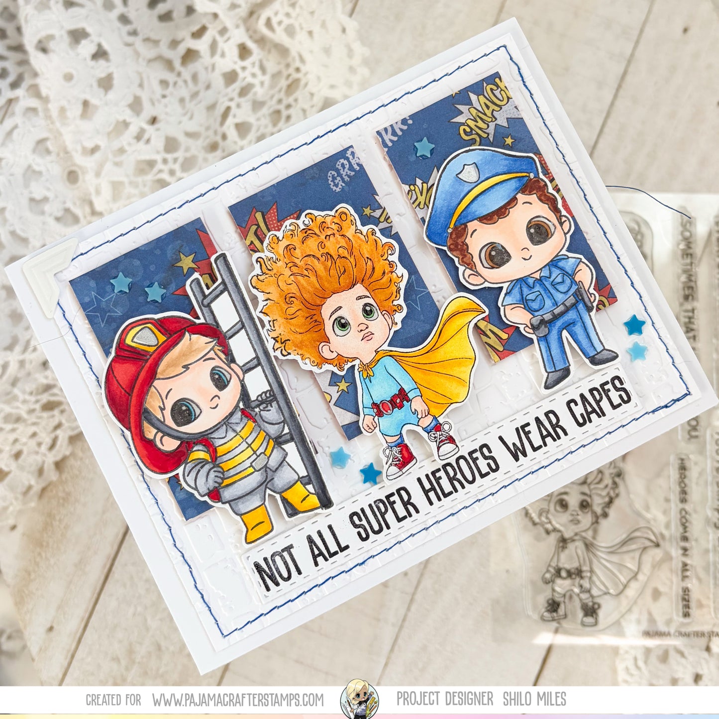 Capes & Courage Stamps