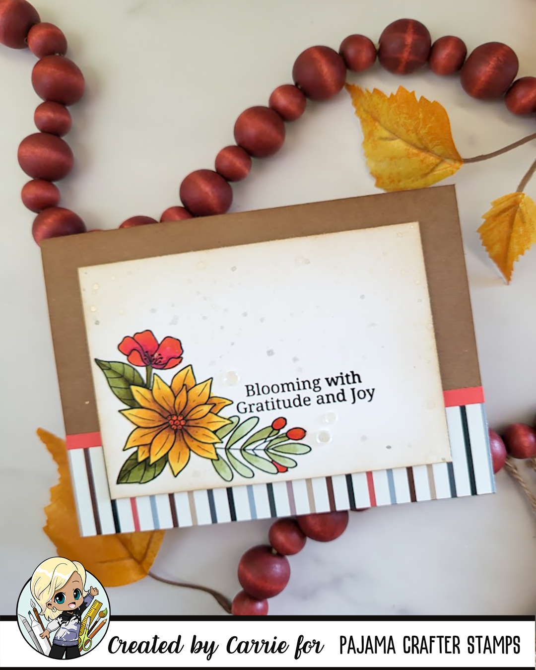 Citrus & Scarlet Blooms Stamps