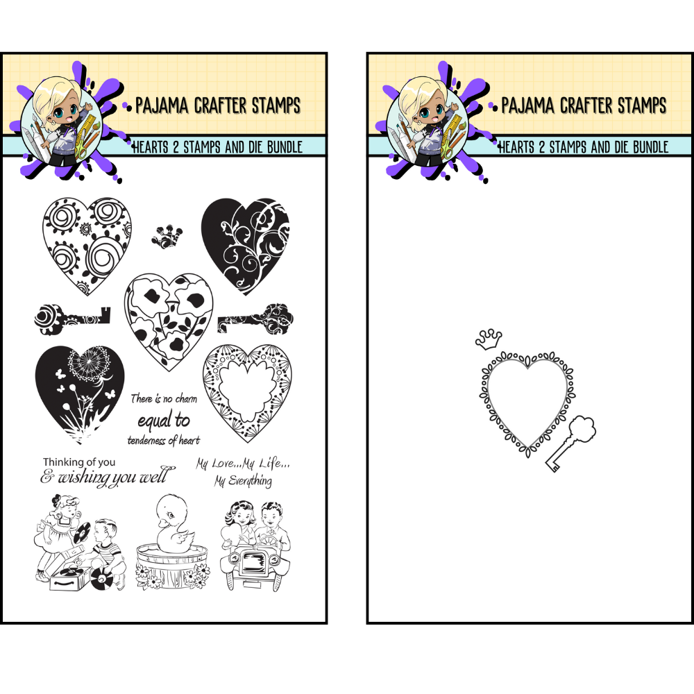 Hearts 2 Stamps & Die Bundle