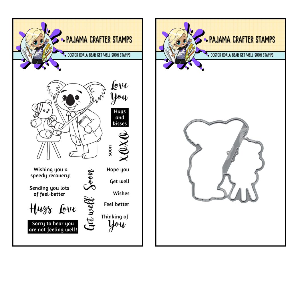 Doctor Koala Bear Stamp and Die Bundle