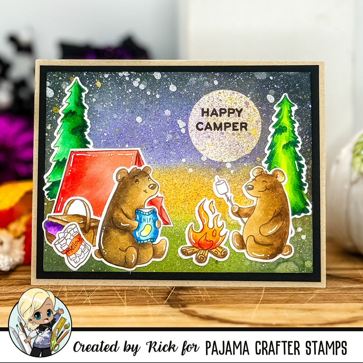 Happy Camper Stamp & Die Bundle
