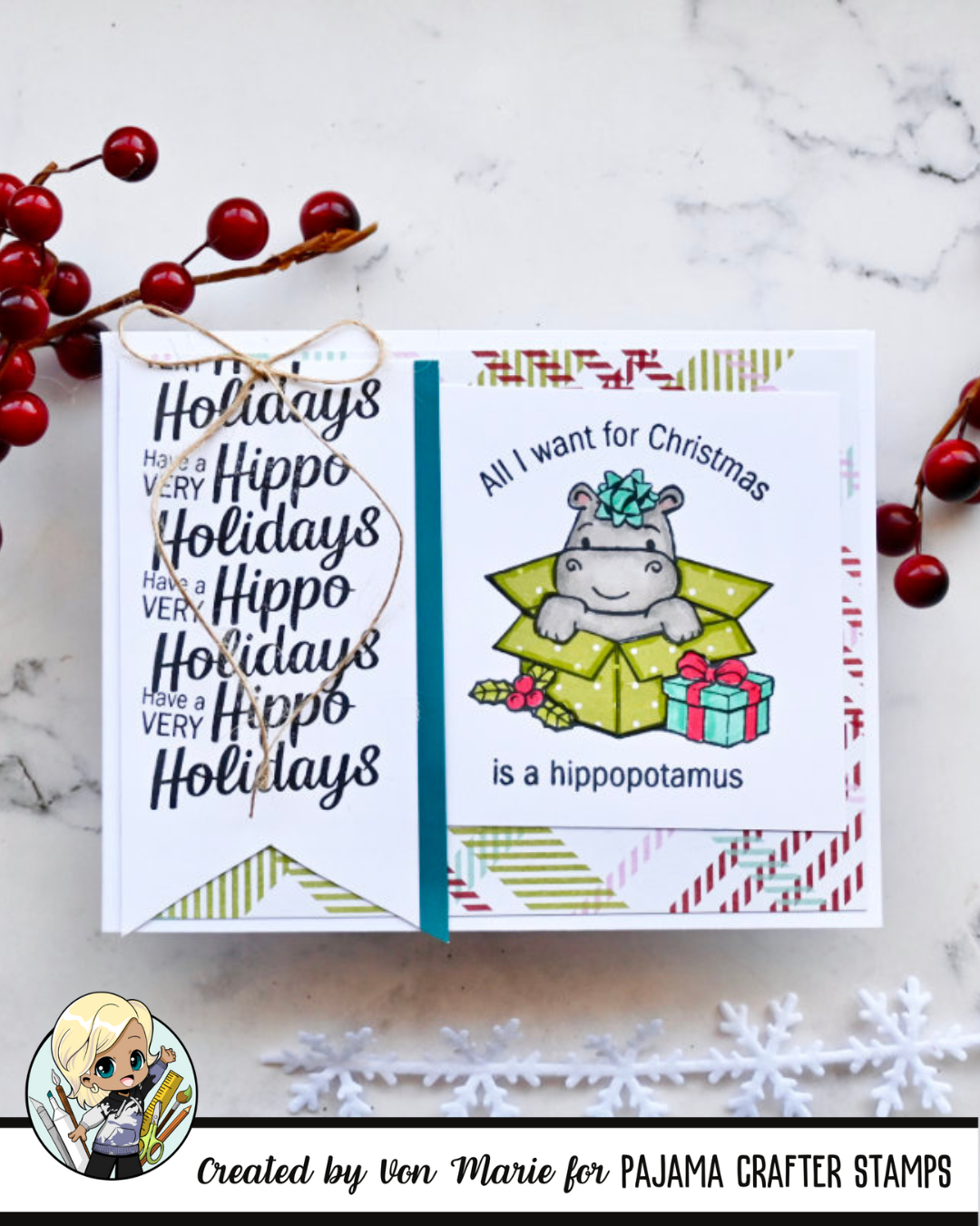 Hippo Ho Ho Stamps