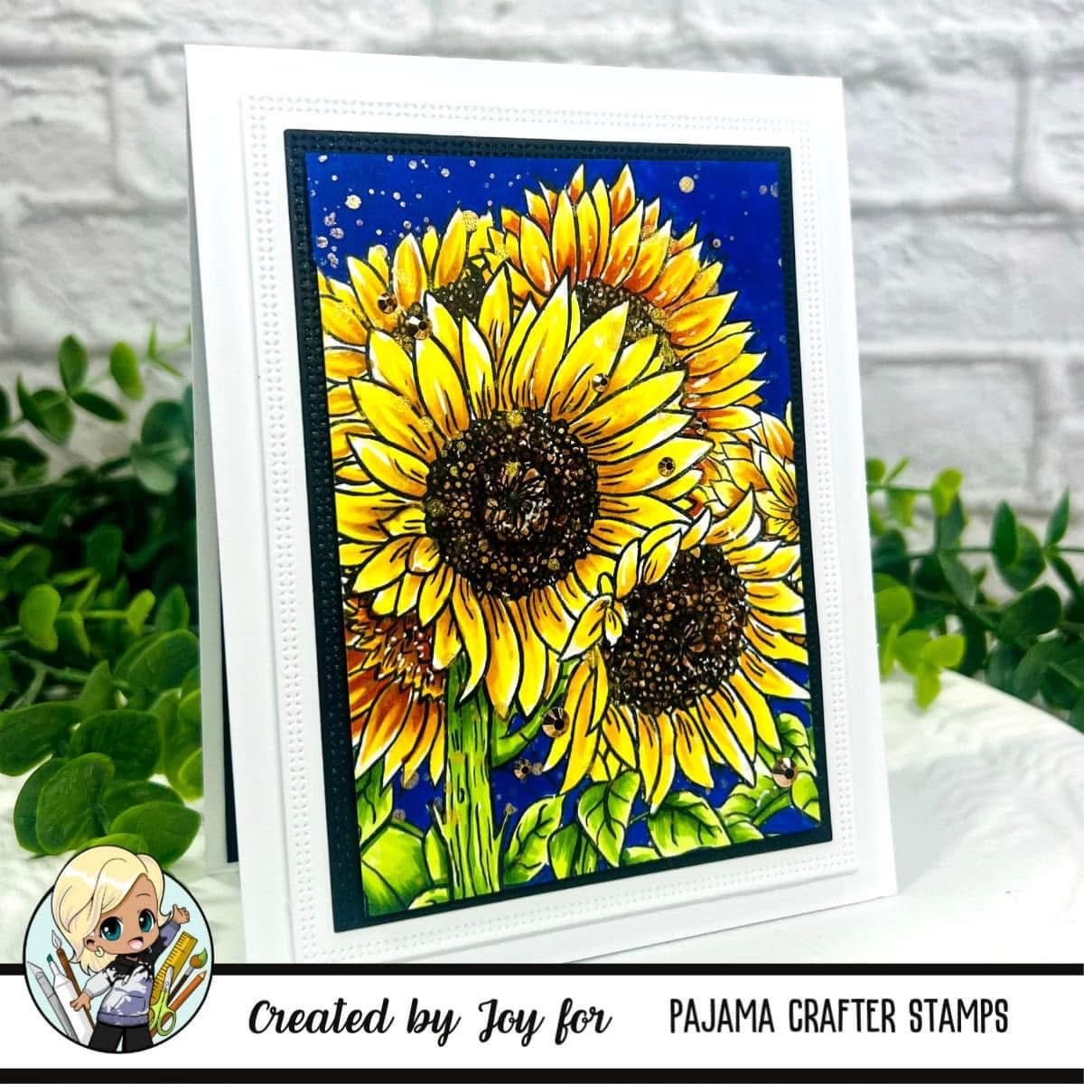 Sketched Florals - Sunflowers Stamp & Die Bundle