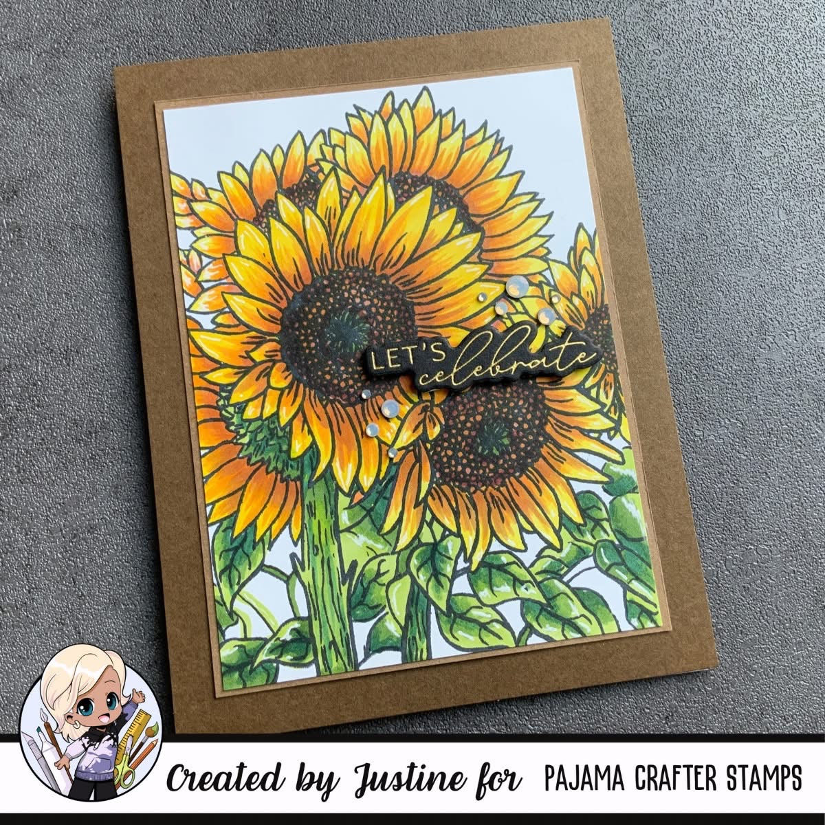 Sketched Florals - Sunflowers Stamp & Die Bundle