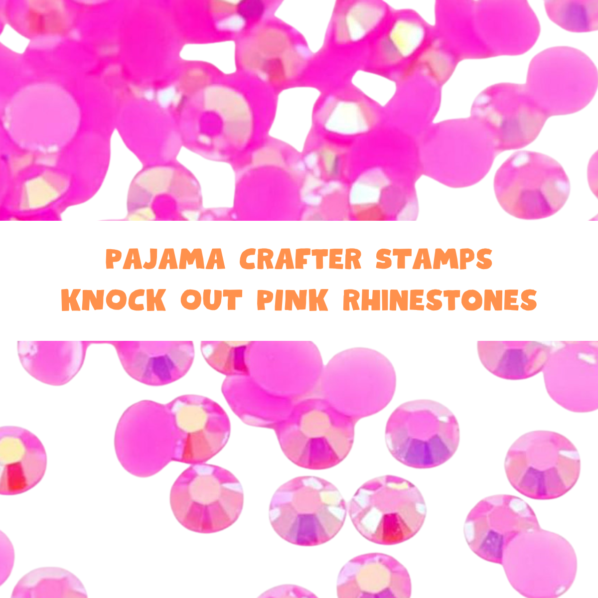 Knock Out Pink Rhinestone Mix Embellishments