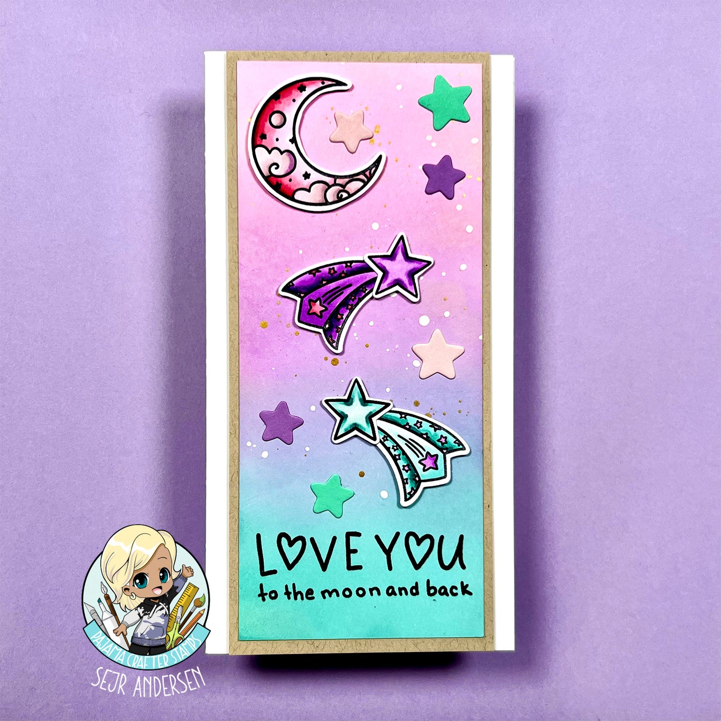 Moon and Stars Stamps and Die Bundle