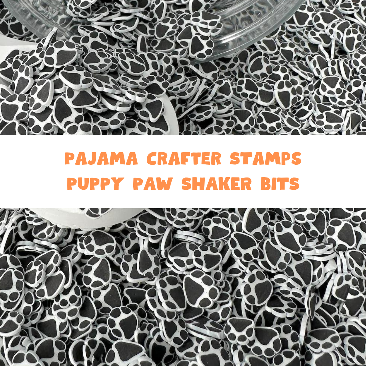 Puppy Paw Shaker Bits Embellishments