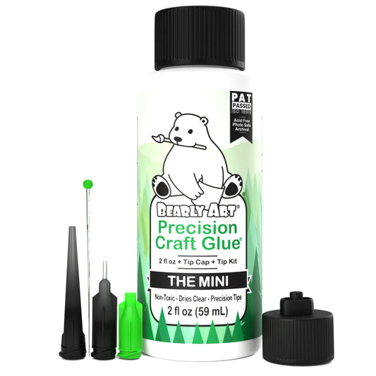 Bearly Art THE MINI Precision Craft Glue - Mini 2 ounce Bottle