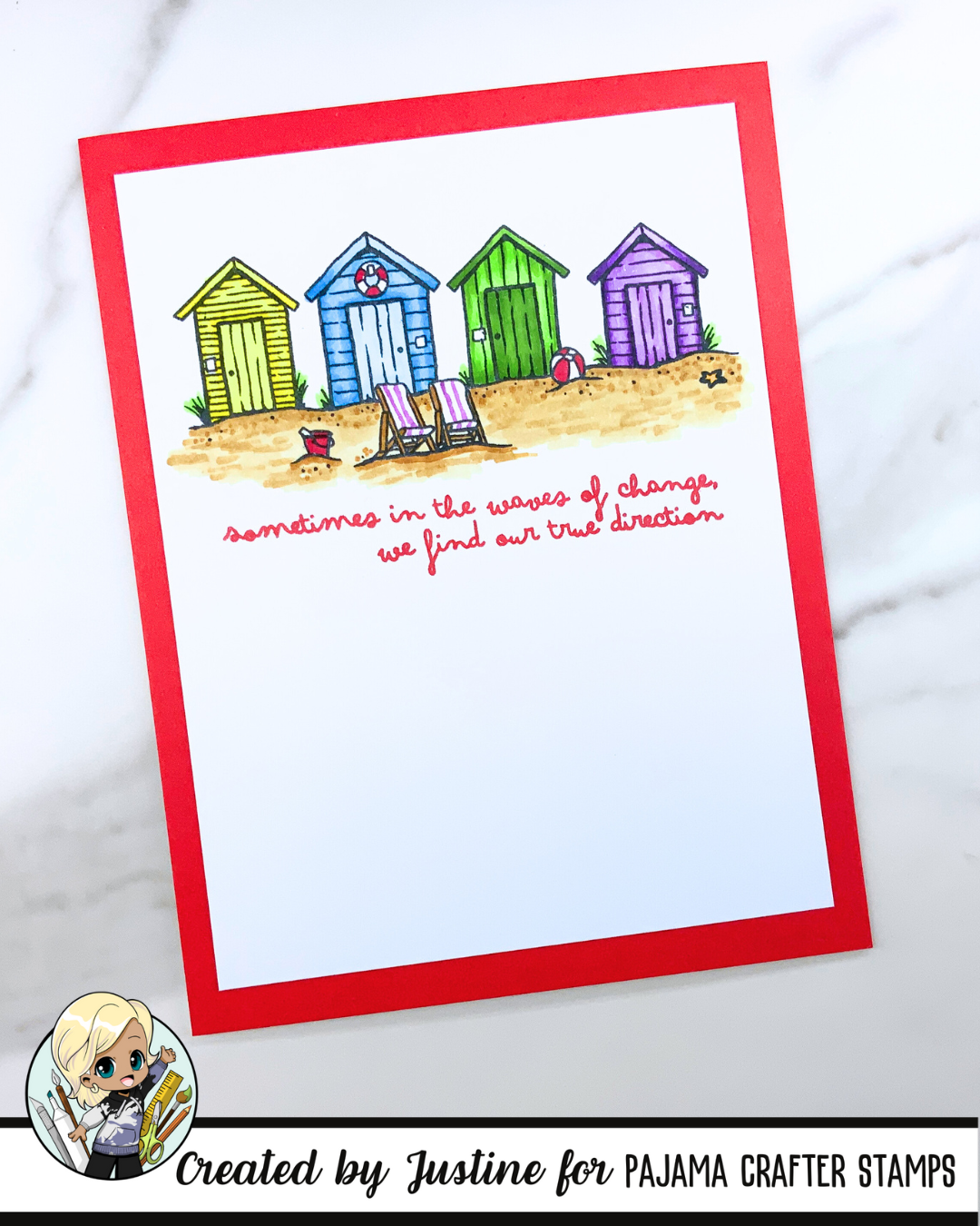 Beach Huts Stamps