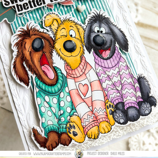 Sweater Weather Woofs Stamps