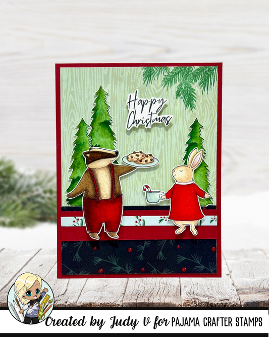 Woodland Christmas Eve Stamps