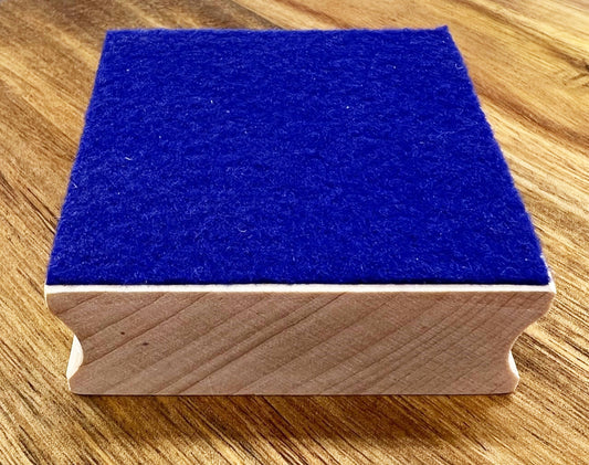 TOOLS - Wood Block Blue Stamp Pressing Tool - Blue Wood Block Press Tool