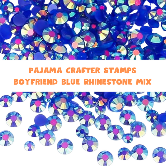 Embellishment - Boyfriend Blue Rhinestone Mix - PCS-010