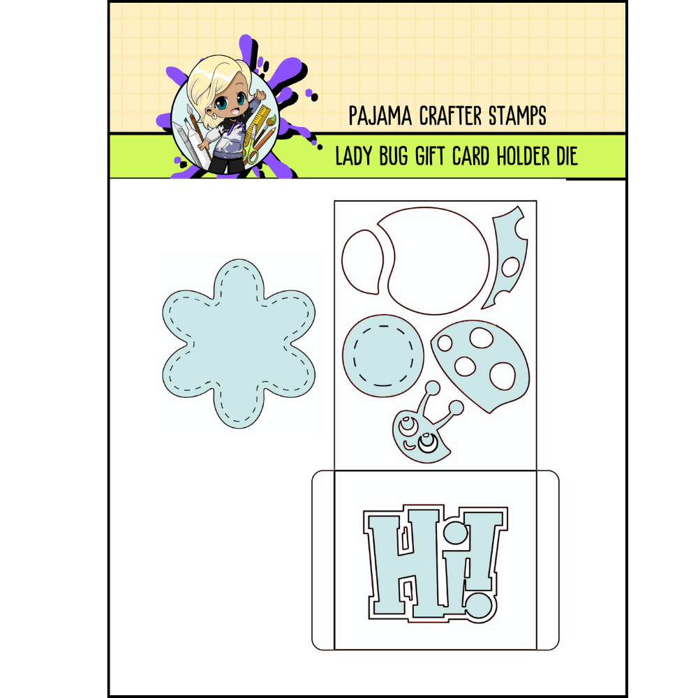 Lady Bug Gift Card Holder Die