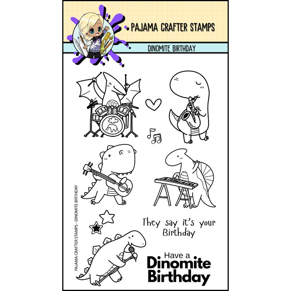 Dinomite Birthday Stamp