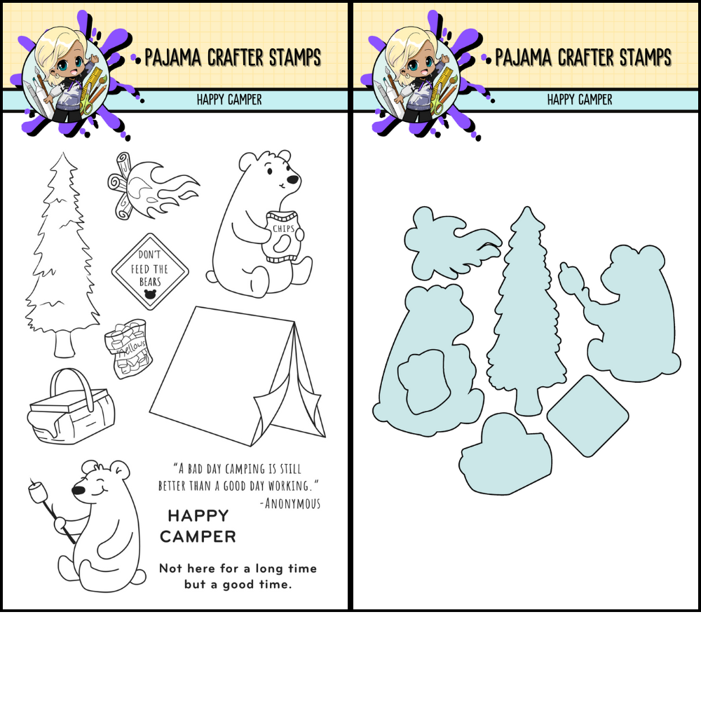 Happy Camper Stamp & Die Bundle