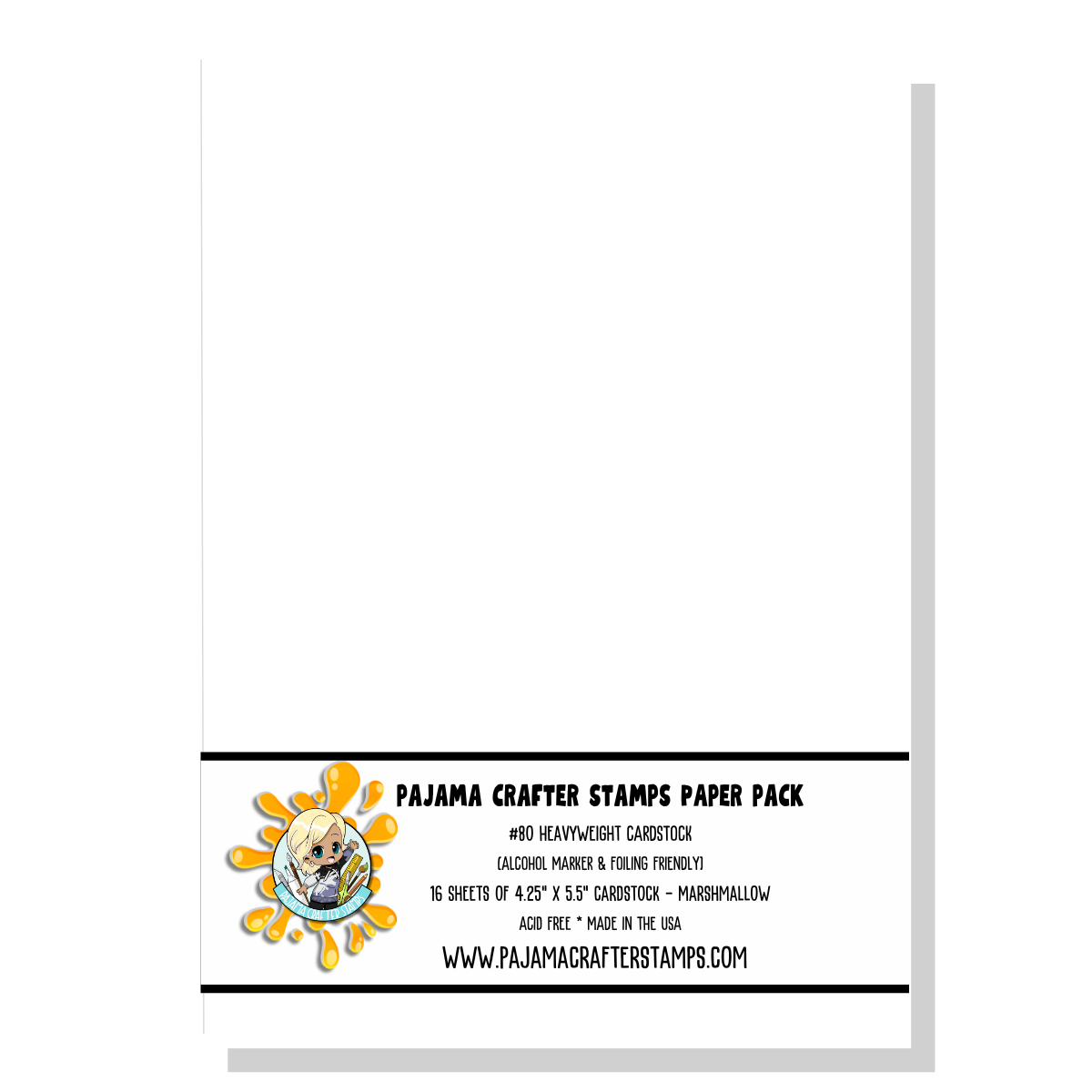 Marshmallow Coloring Paper A2 Card Panels