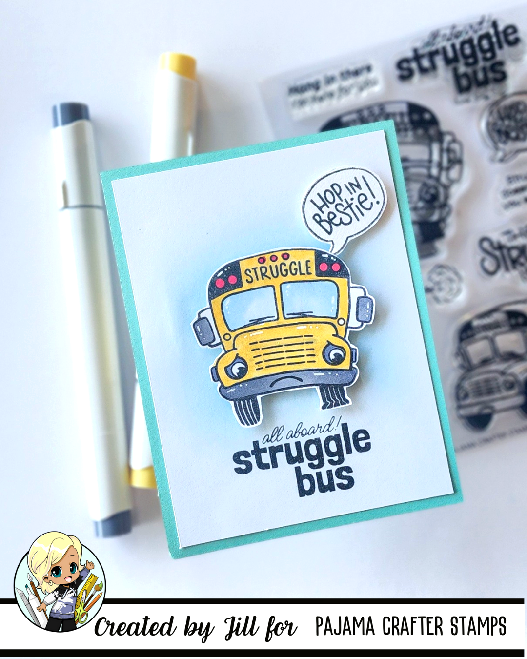 Struggle Bus Stamps