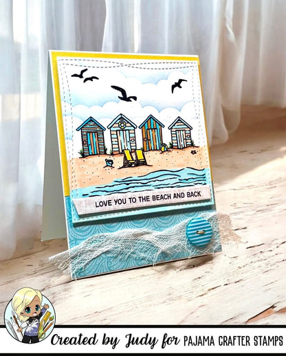 Beach Huts Stamps