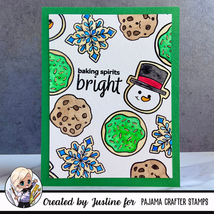 Bundle - Baking Spirits Bright Stamp & Die - PCS-DB061