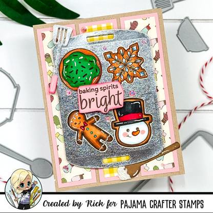 Bundle - Baking Spirits Bright Stamp & Die - PCS-DB061