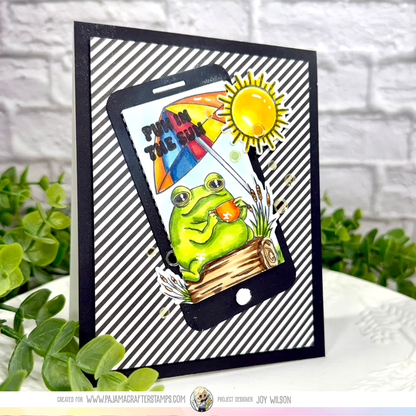 Bog Frog  Stamp & Die Bundle