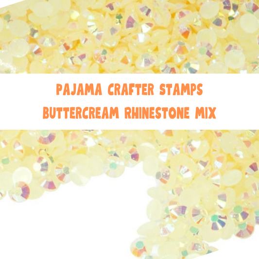 Buttercream Rhinestone Mix Embellishments