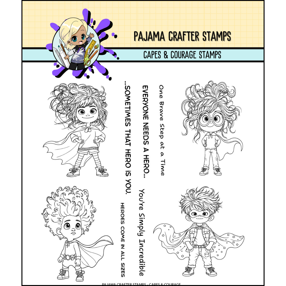 Capes & Courage Stamps