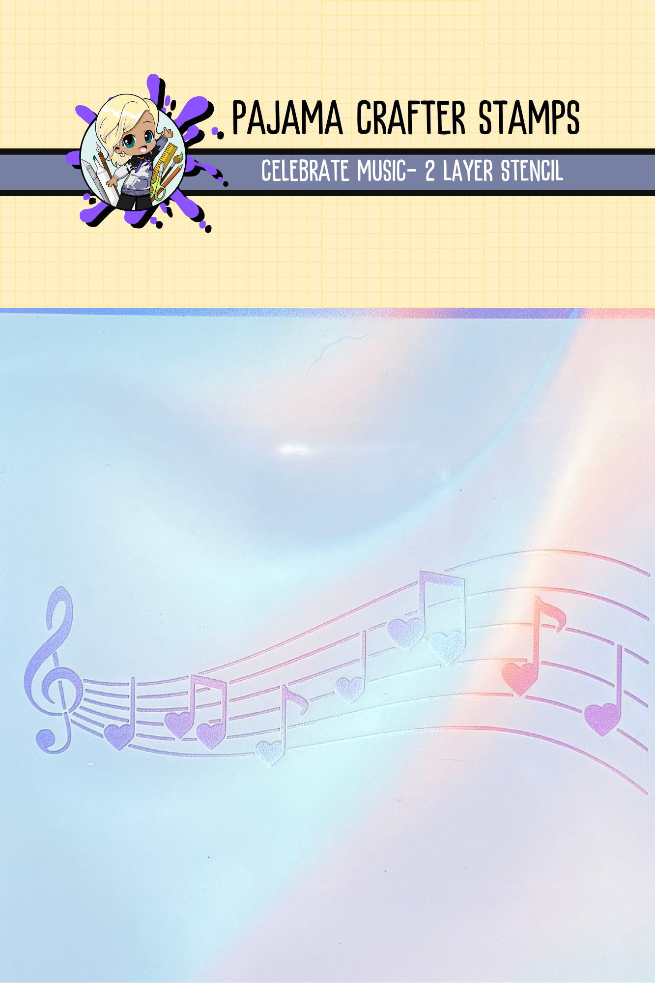 Celebrate Music 2 Layer Stencil