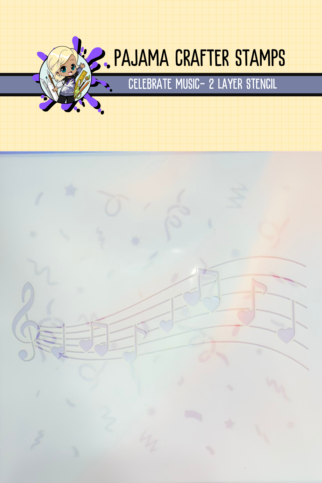 Celebrate Music 2 Layer Stencil