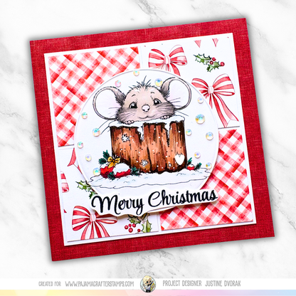 Christmas Peeks Stamps