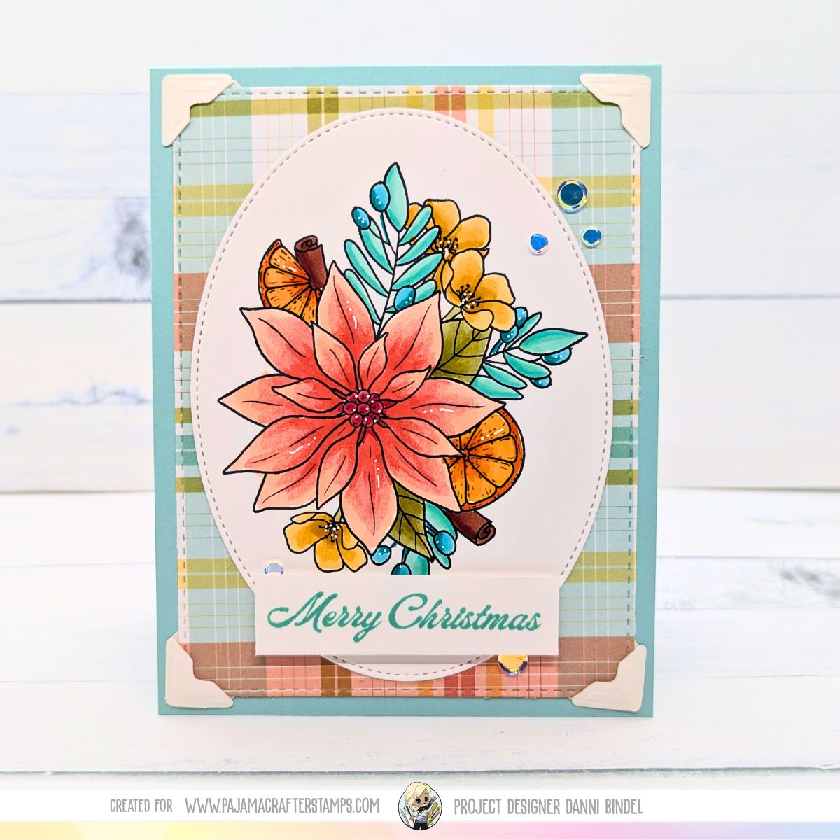 Citrus & Scarlet Blooms Stamps