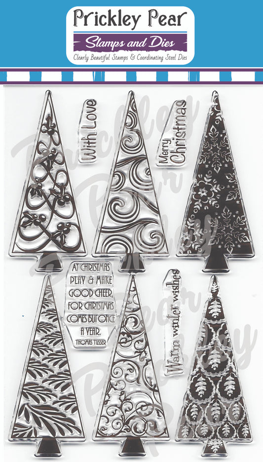 Stamps - Christmas Trees 2 - CLR009A