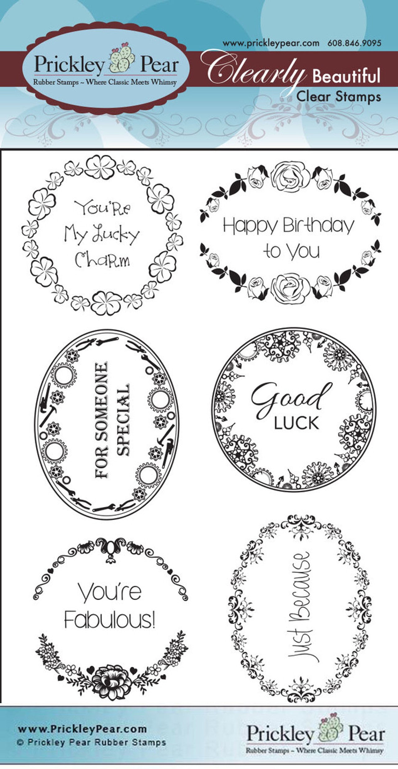 Stamps - Scalloped Circle & Oval 5 - CLR013D