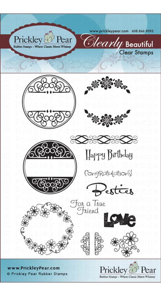 Stamps - Circles Set - Sentiments - CLR013E