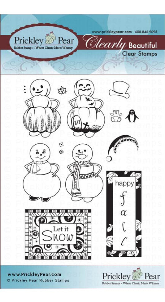 Stamps - Pumpkin & Snowman - CLR022