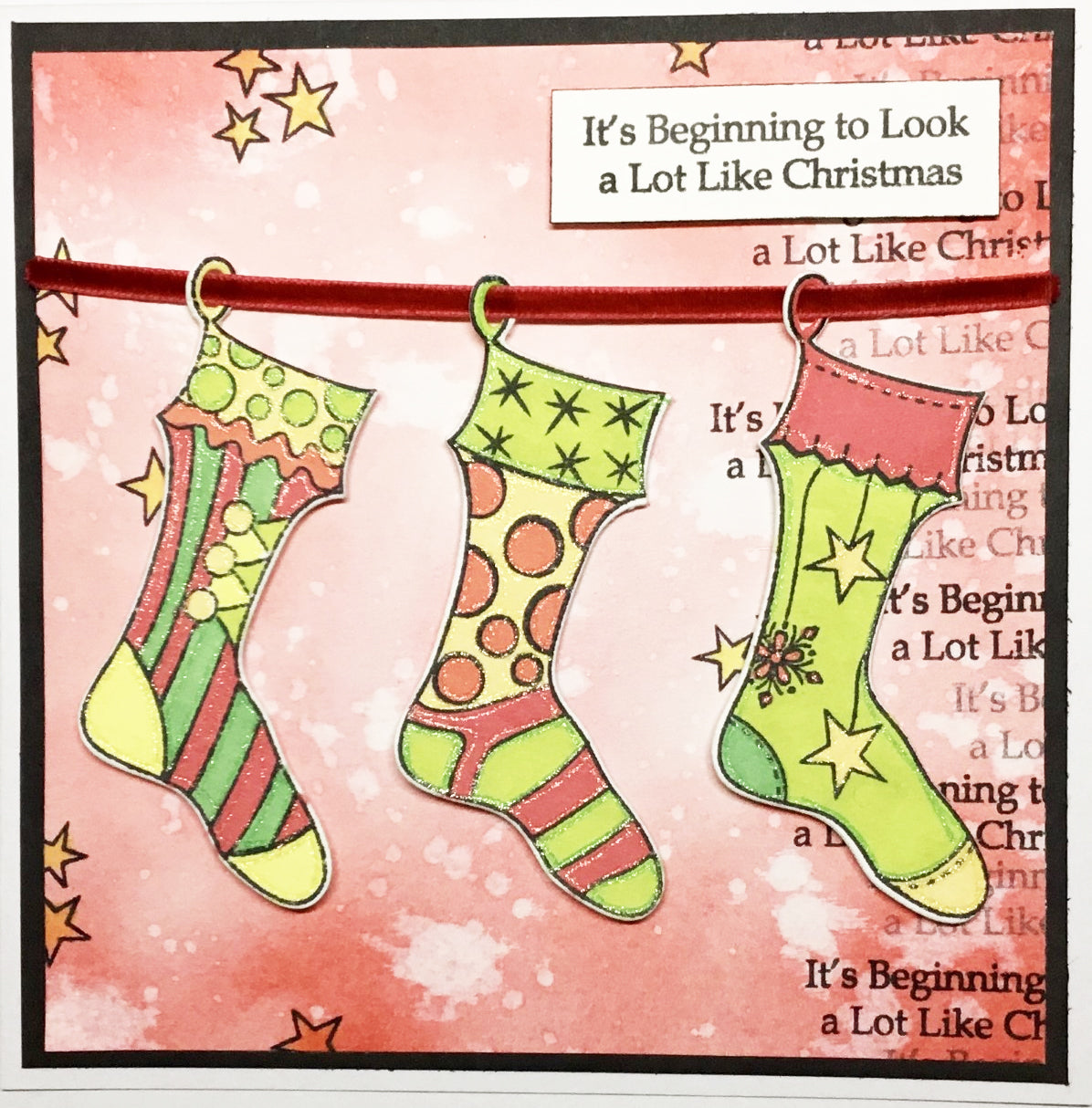 Stamps - Stocking 2 - CLR036A