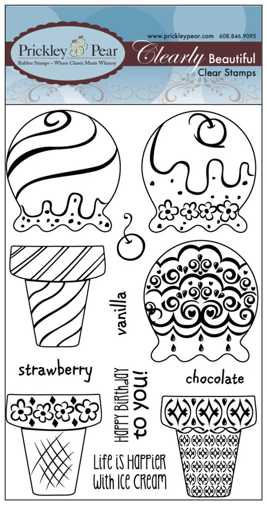 Stamps - Build an Ice Cream Cone - CLR056