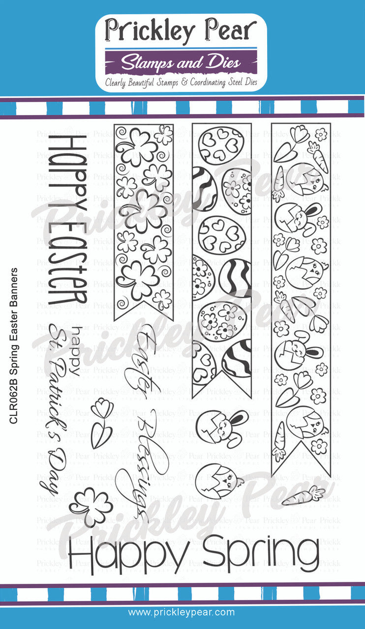 Spring Easter Banner Stamps